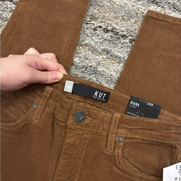 Kut From The Kloth Diana Corduroy Skinny Jeans Sz 00 NWTKUT Diana Skinny NEW-